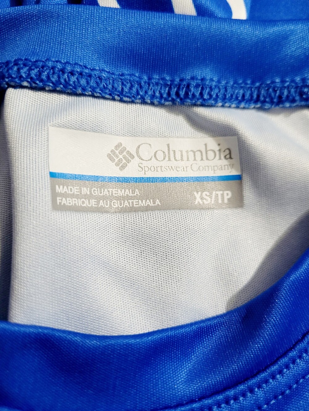 Columbia PFG OmniShade Spf Sun Protection Shirt Blue XS Performance Rash Guard - Picture 6 of 11